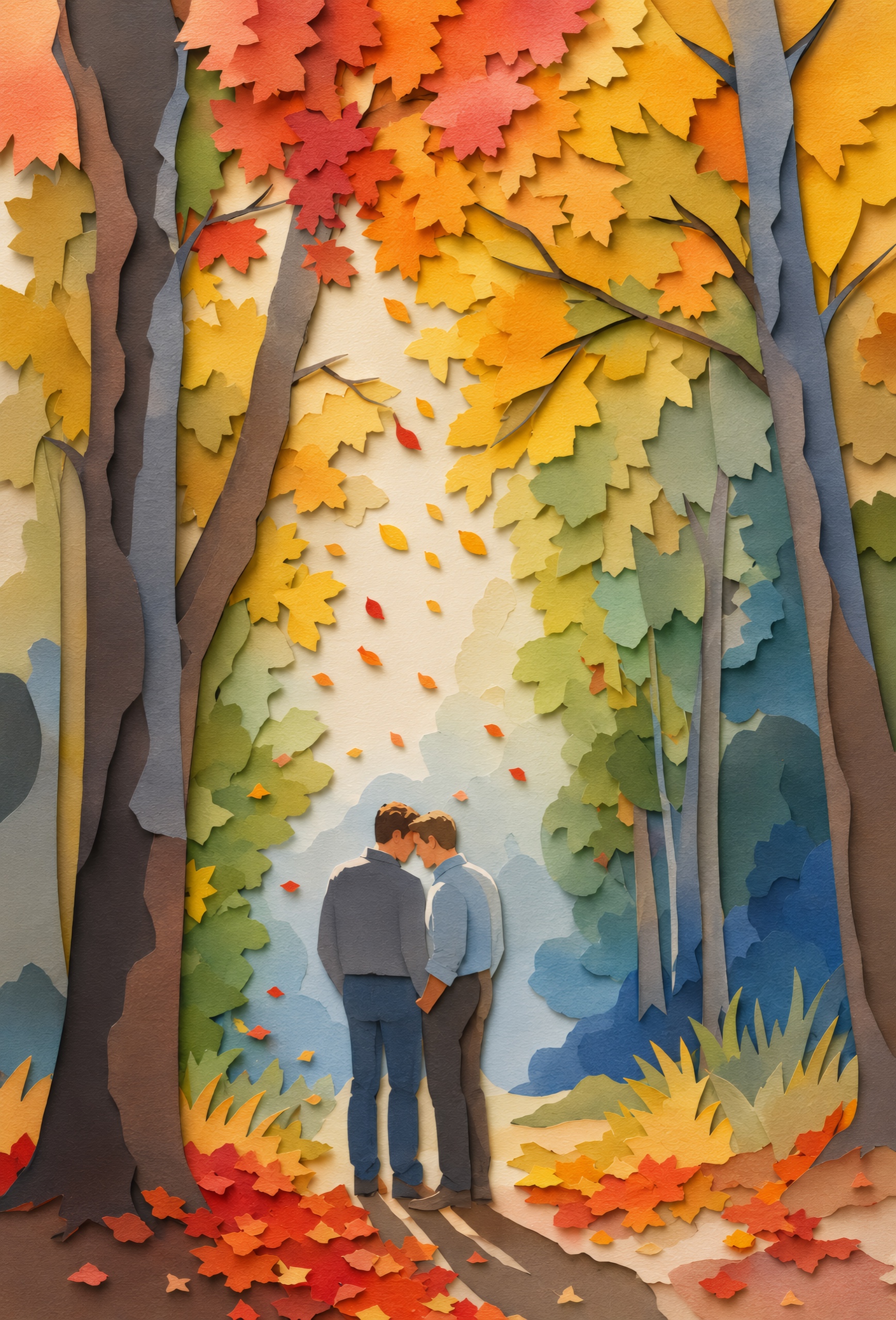 Autumn Path Embrace