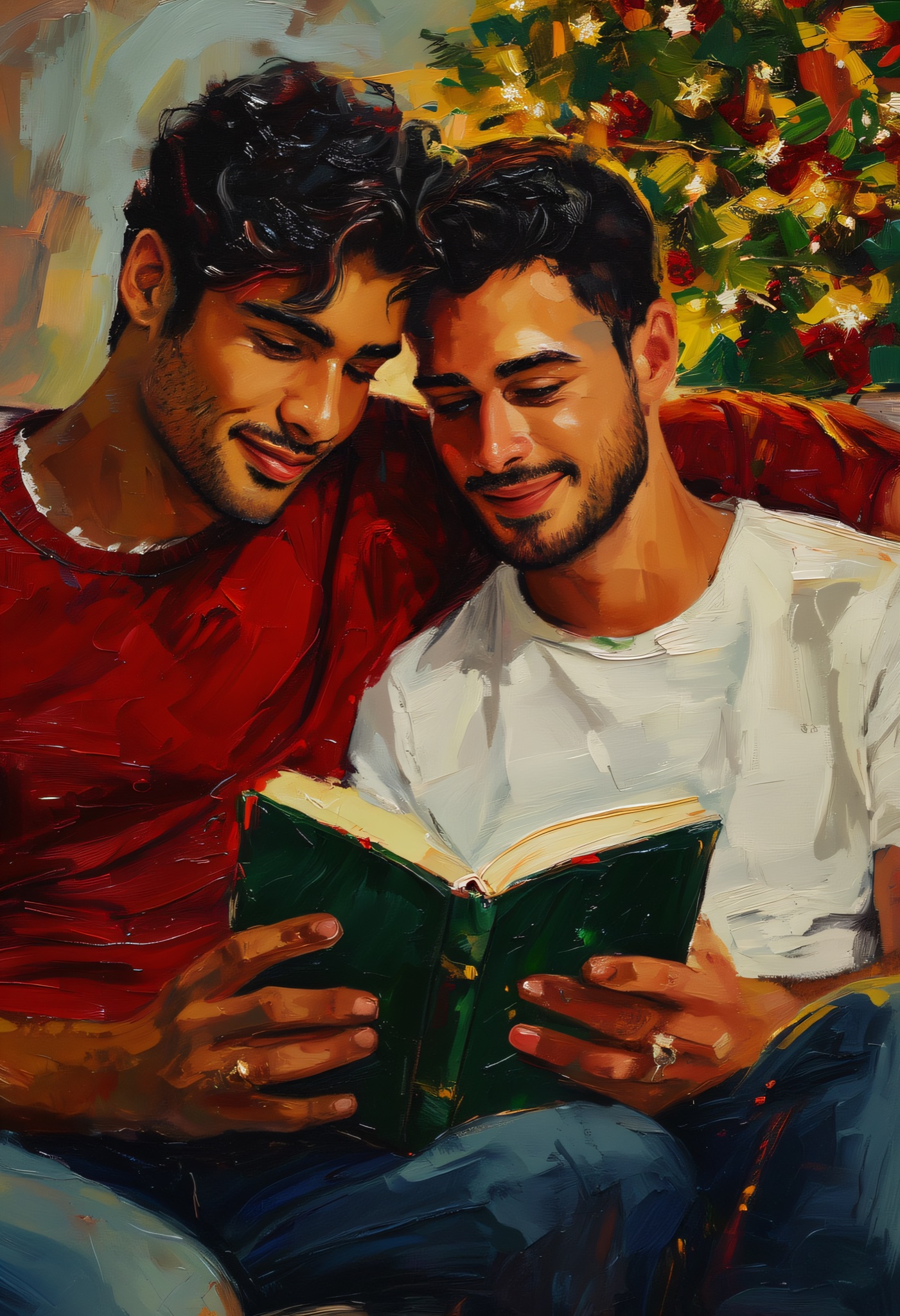 Christmas Cabin Embrace
