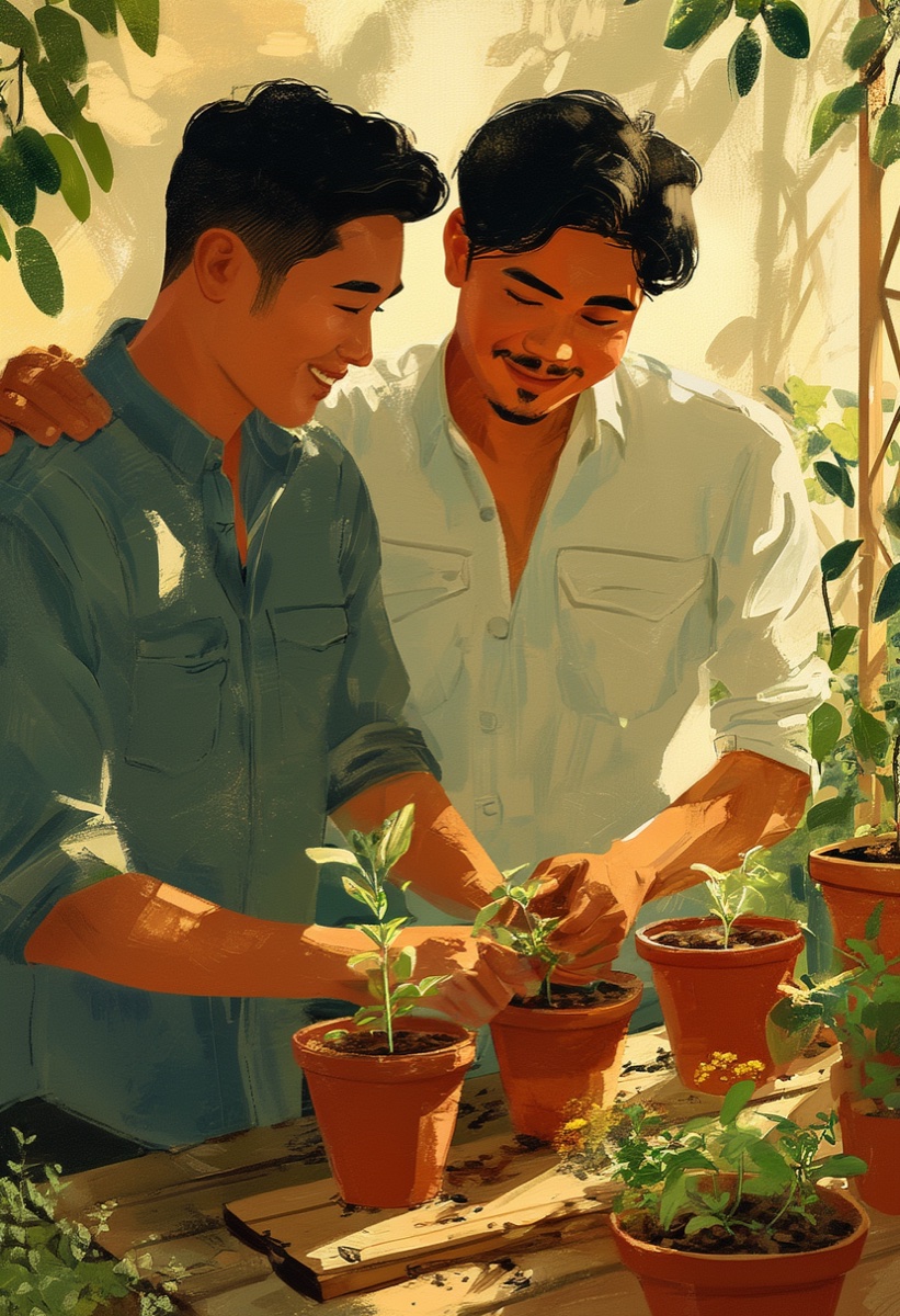 Gardening Together Card