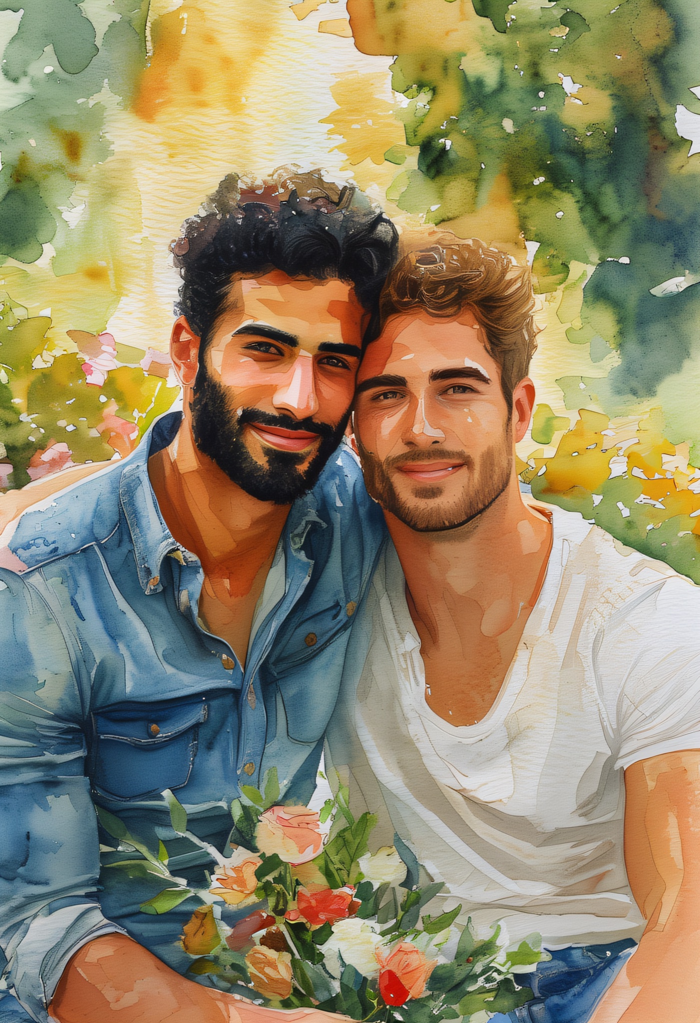 Golden Hour Anniversary Embrace