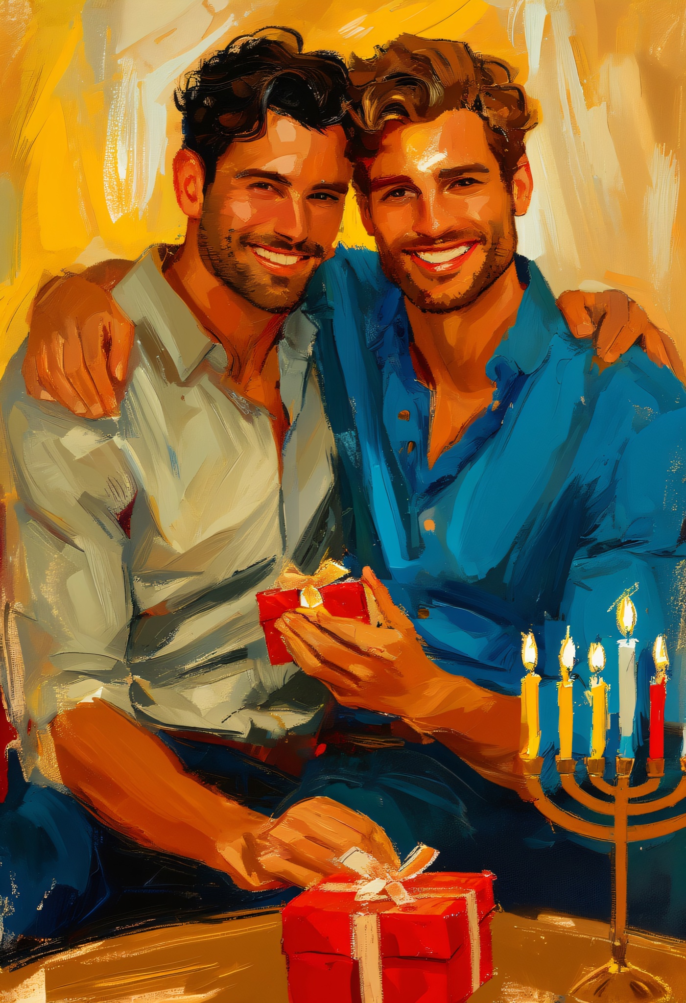 Golden Lights Embrace
