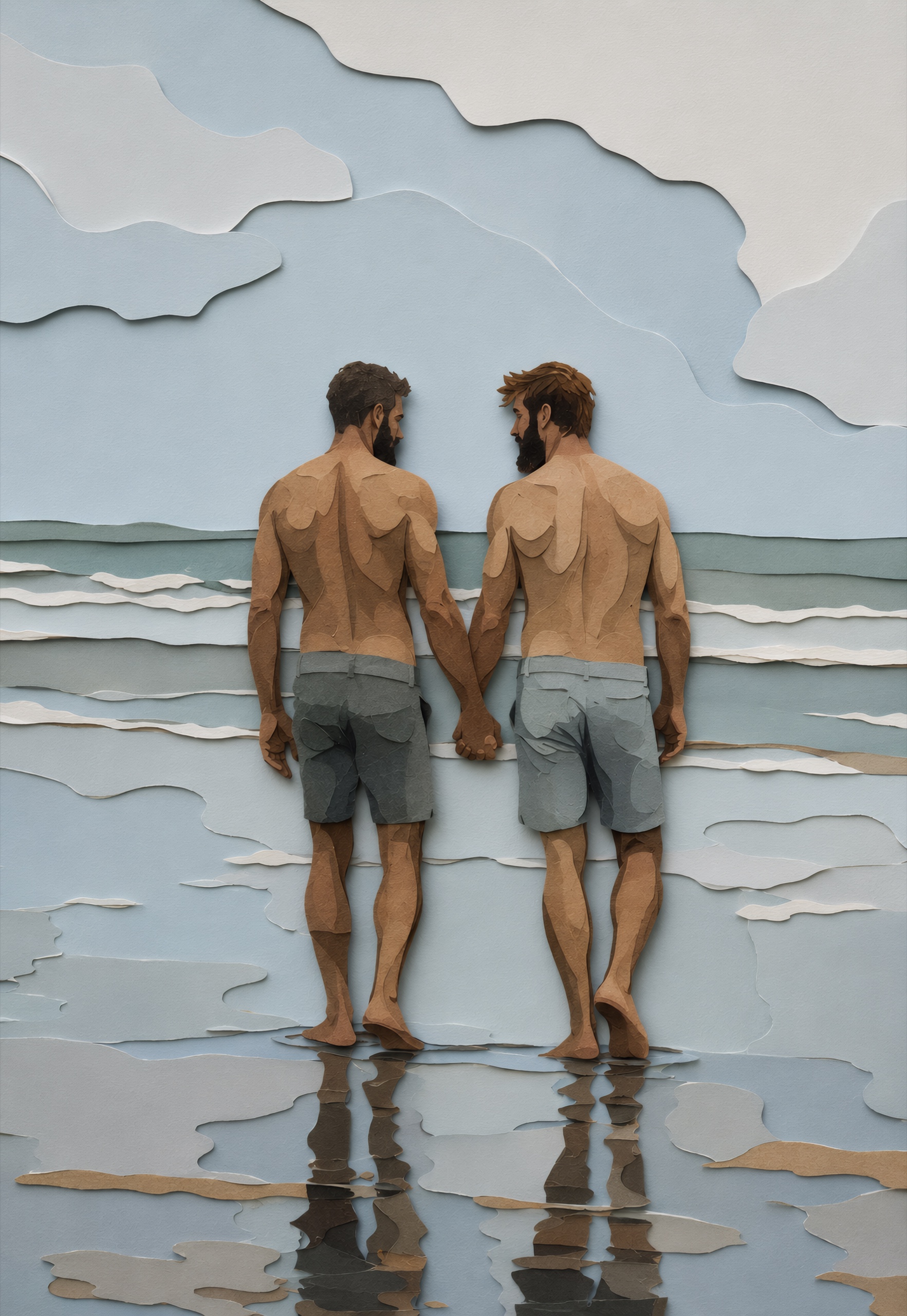 Seaside Hand in Hand