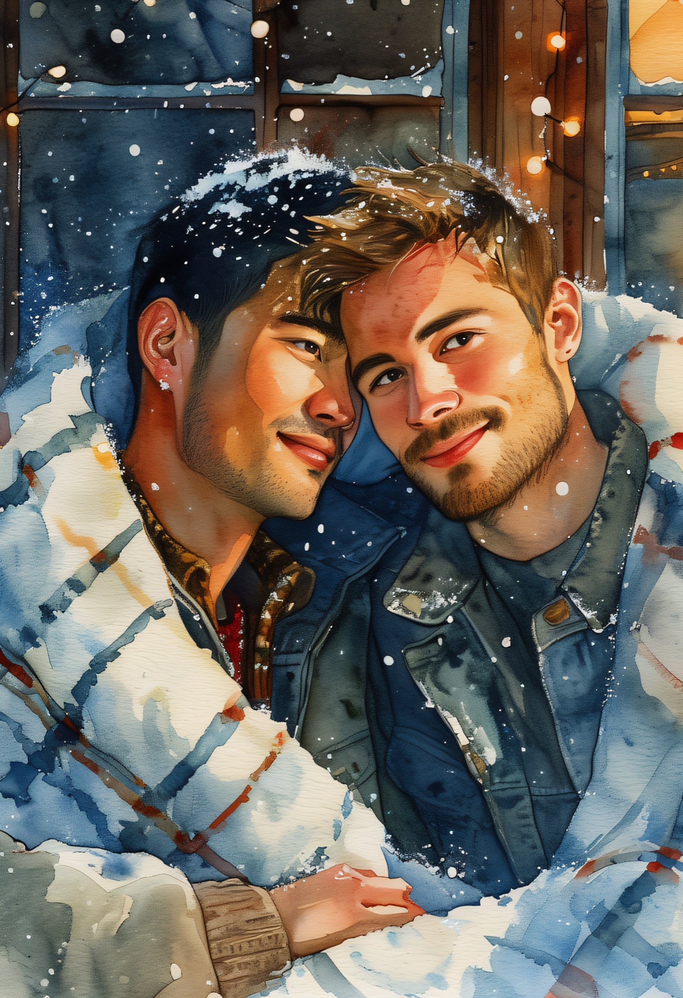 Snowdrift Embrace Moments