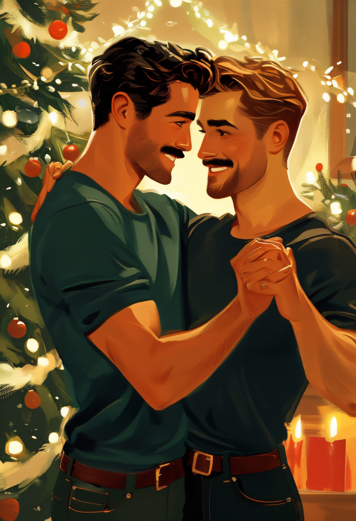 Snowy Hearth Embrace