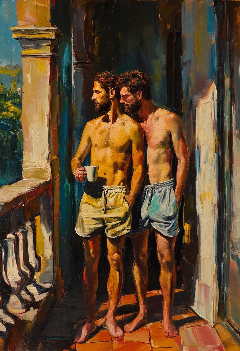 Sonnige Terrassen-Morgengruß