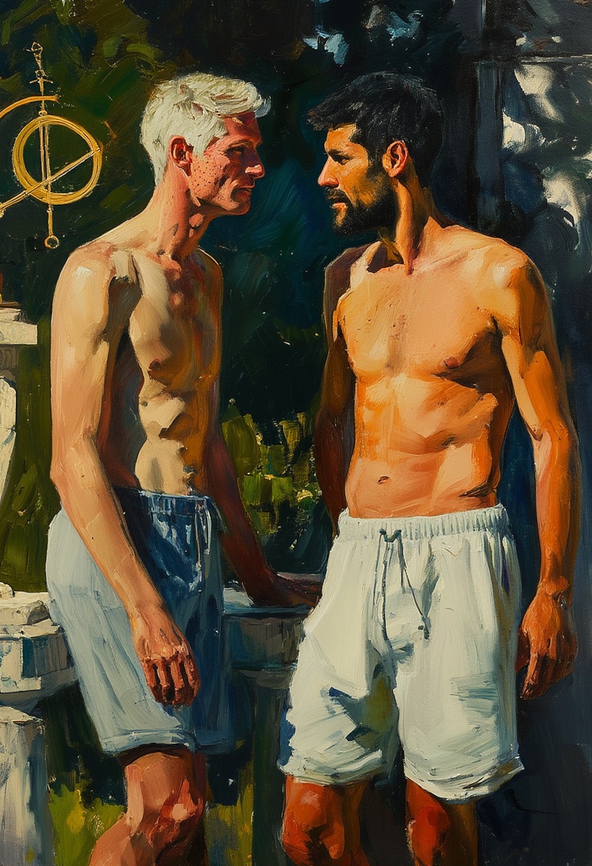 Sonnige Stein-Sonnenzeiger-Umarmung