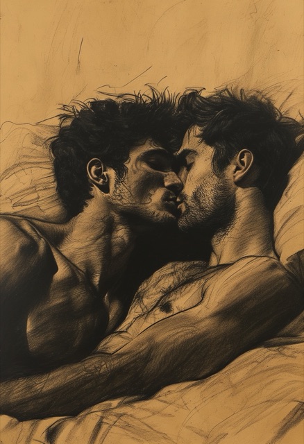 Charcoal Embrace Dorm Room