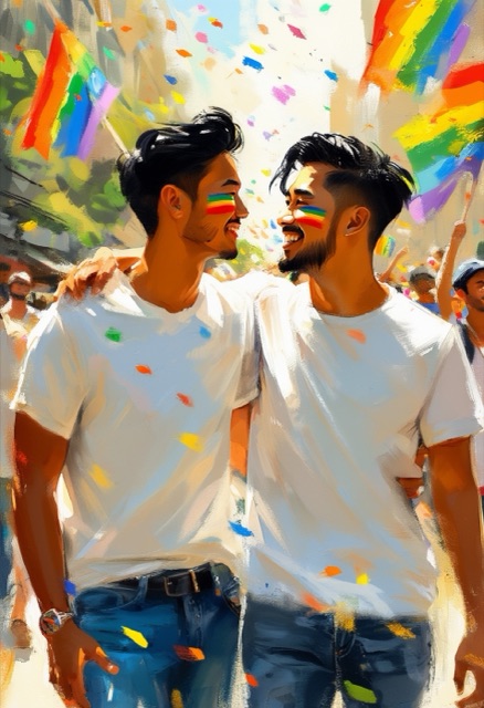 Pride Parade Embrace