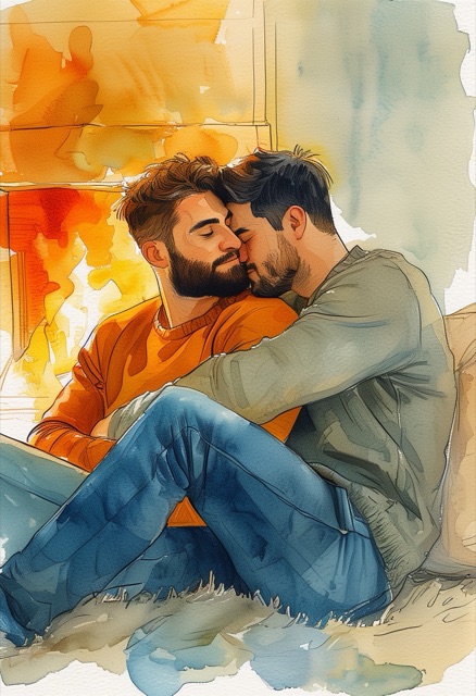 Cozy Fireplace Embrace