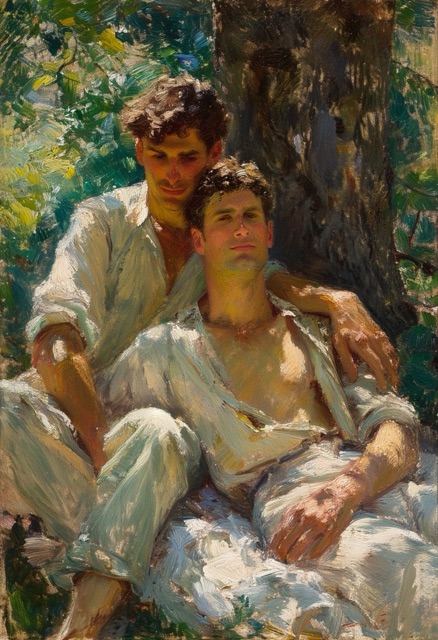 Dappled Sunlight Grove Embrace