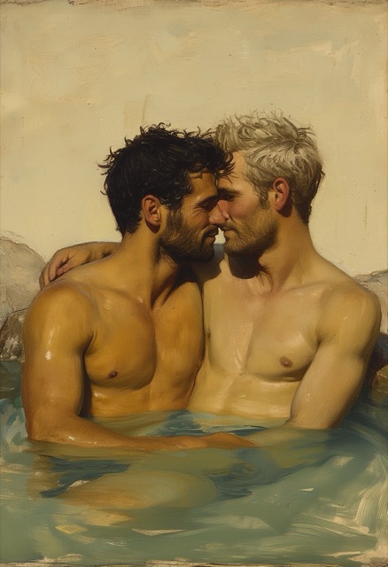 Egg-Tempera Hot Spring Embrace