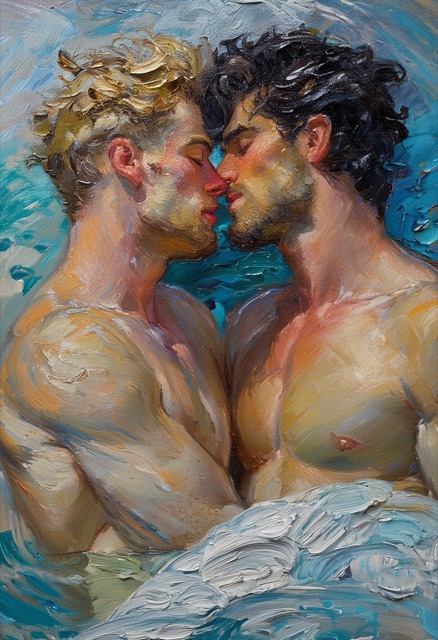 Embrace by the Azure Tide