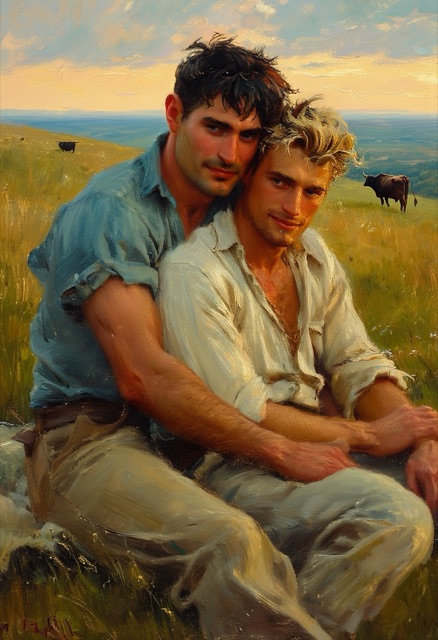 Golden Hour Hilltop Embrace