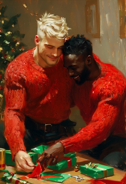 Holiday Gift Wrapping Embrace
