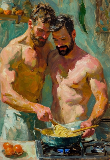 Kitchen Embrace Pasta Cooking