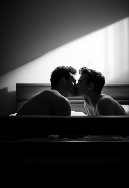 Monochrome Dorm Room Intimacy