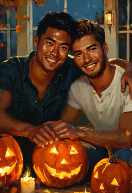 Moonlit Harvest Embrace