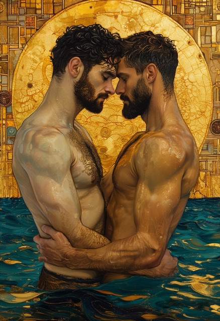 Moonlit Ocean Embrace