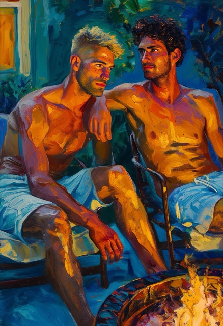 Morning Fire Terrace Companions