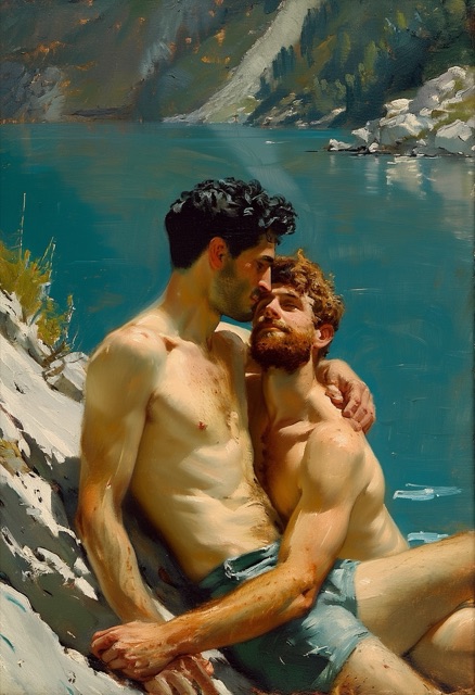 Mountain Lake Embrace