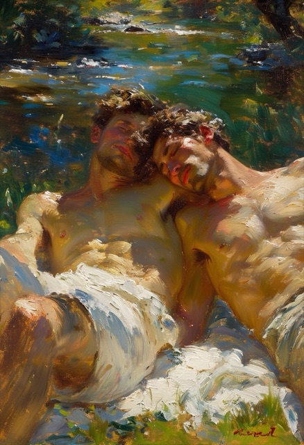 Picnic by the Stream Embrace