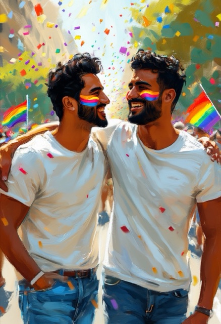 Pride Parade Embrace