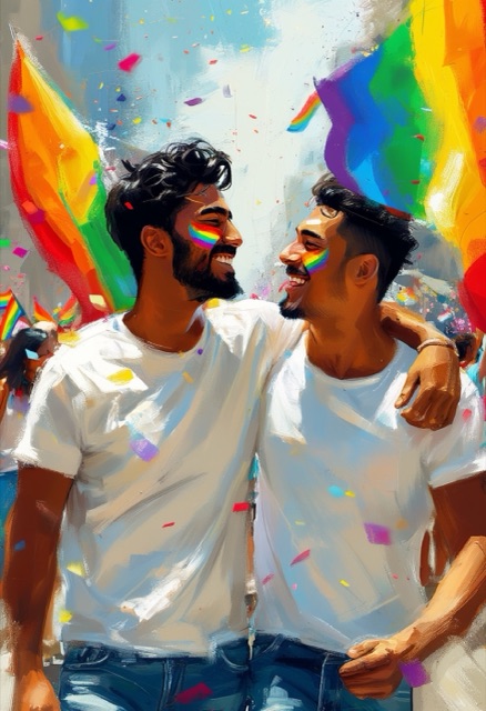 Pride Parade Embrace