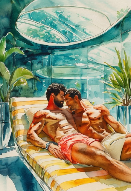 Retro-Futuristic Atomic Embrace
