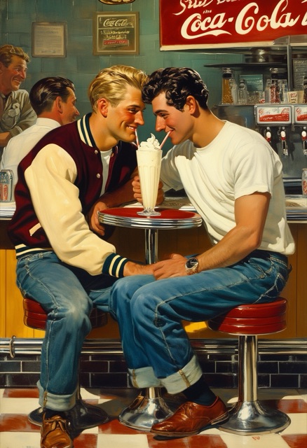 Retro Milkshake Embrace
