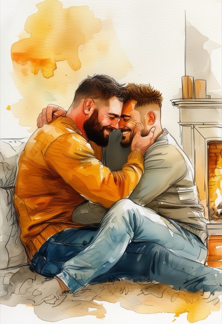 Rugged Embrace Watercolor
