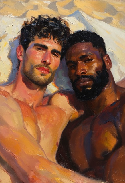 Sunlit Coastal Embrace