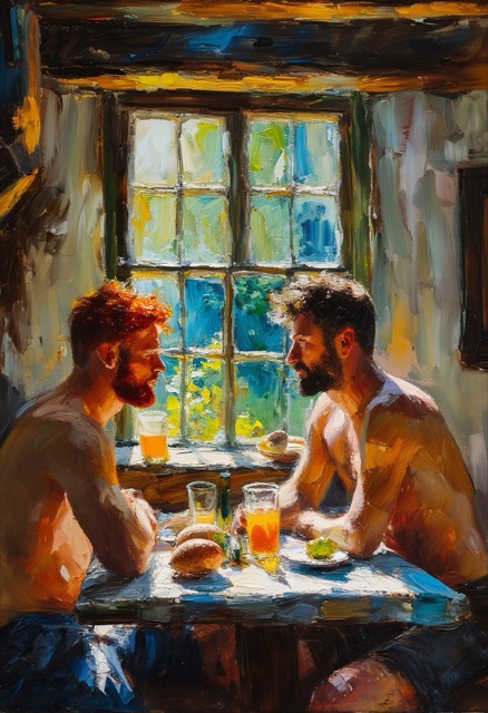 Sunlit English Inn Breakfast