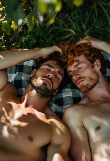 Sunlit Garden Embrace