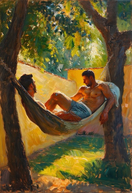 Sunlit Hammock Afternoon Repose