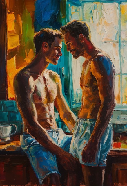 Sunlit Kitchen Embrace