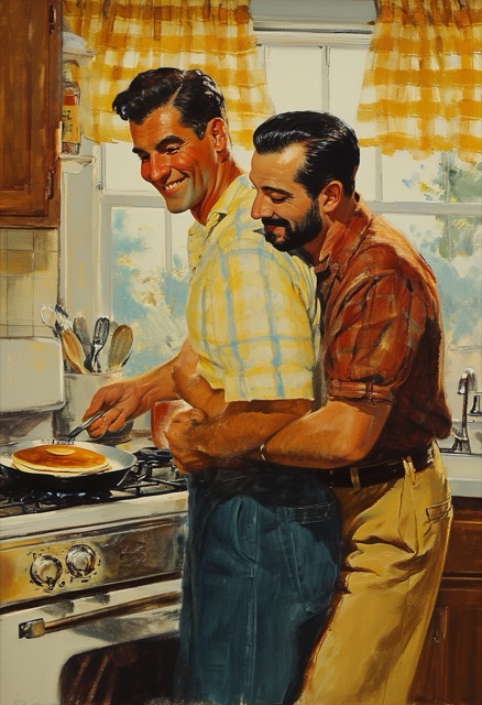 Sunlit Kitchen Embrace