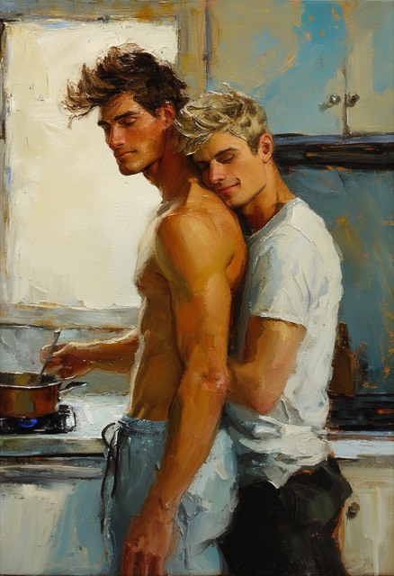 Sunlit Kitchen Embrace