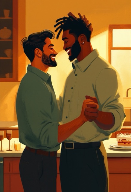 Sunlit Kitchen Laughter