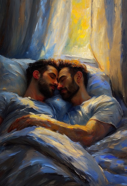 Sunlit Linen Bedroom Embrace