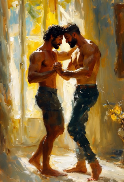 Sunlit Mediterranean Embrace