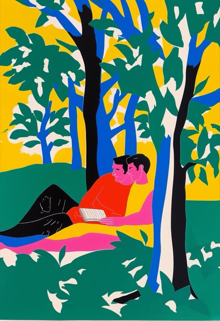 Vibrant Forest Embrace