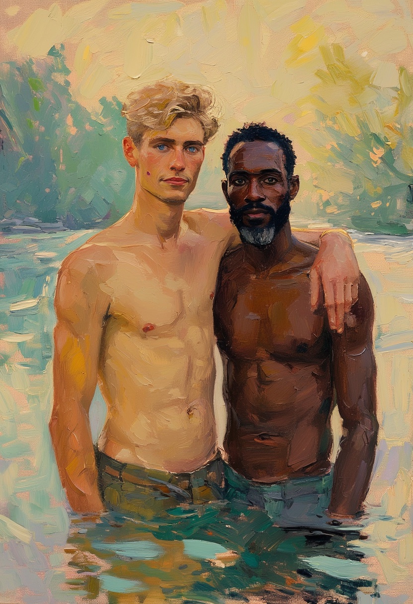 Gemeinsam im warmen Aquarell watschen