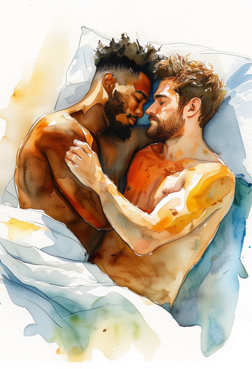 Aquarell: Umarmung mediterraner Töne