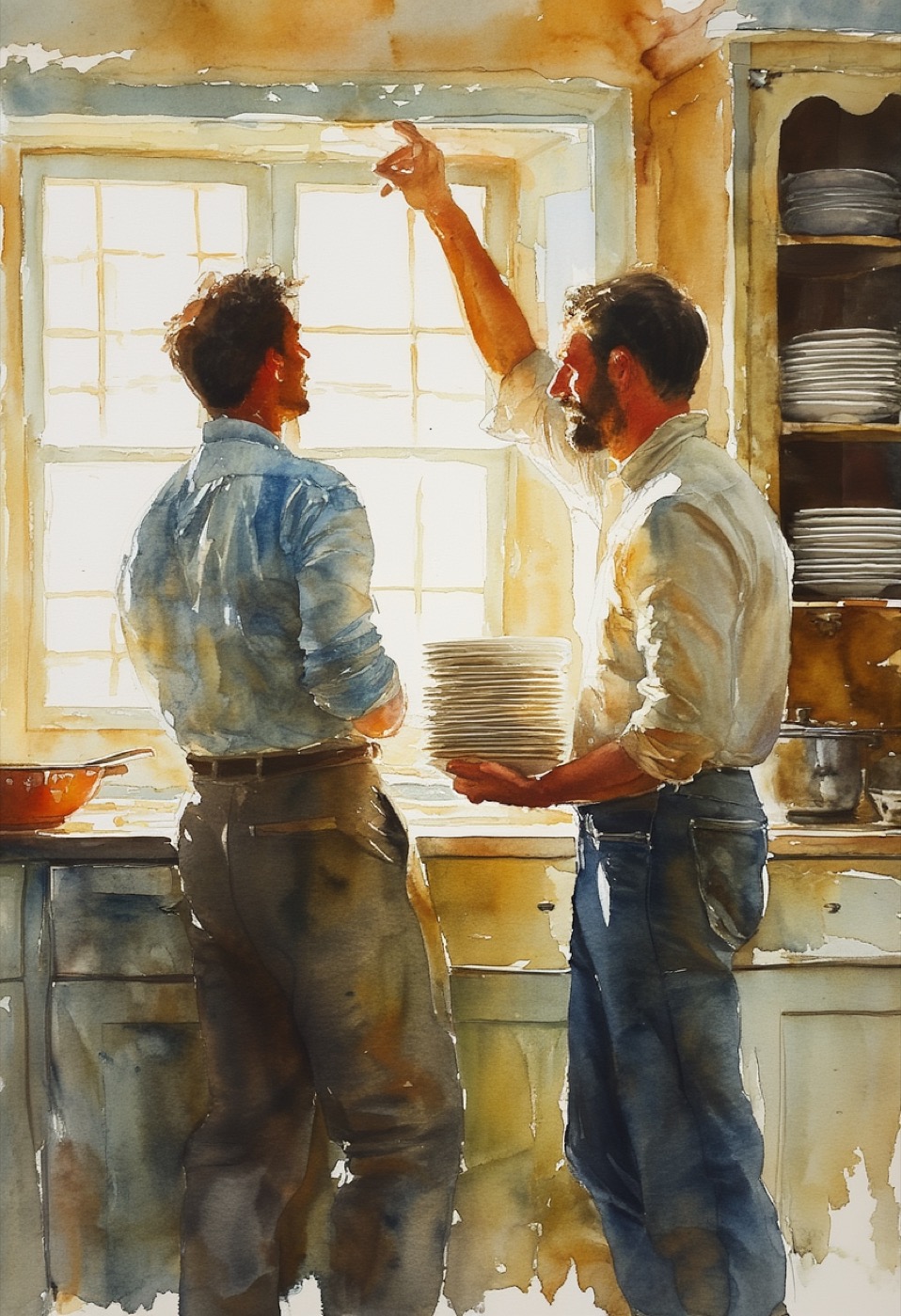 Aquarell Küche Aufgreifen